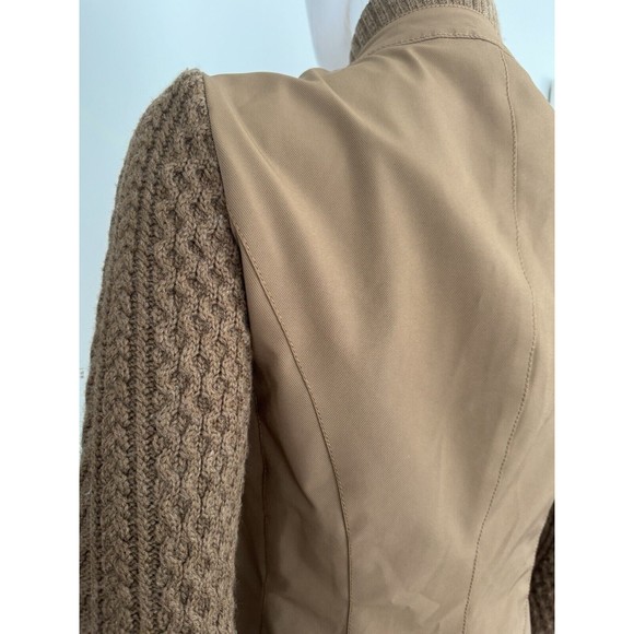 W By Worth Women's Brown cardigan jacket long knitted sleeve Size 4 - Picture 5 of 7